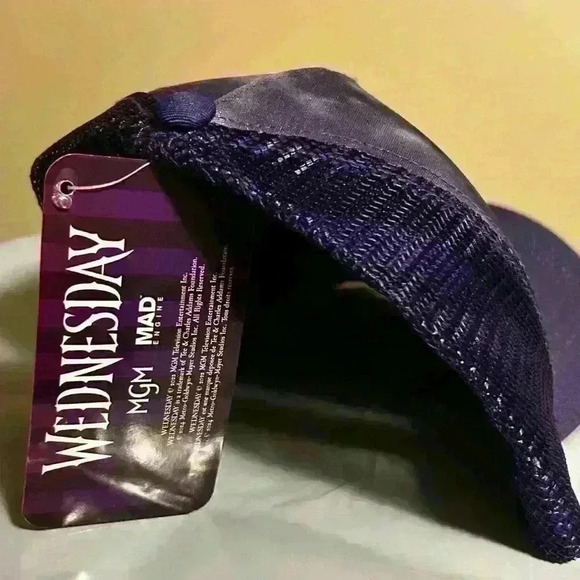 2/$25 BNWT Girls Women's Baseball
Cap Wednesday Addams Halloween Mesh Hat - Picture 4 of 5